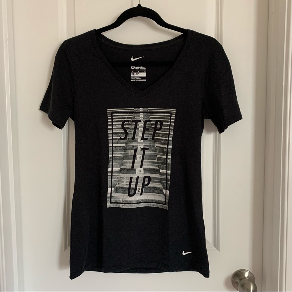 Nike Black Dri-Fit Athletic T-shirt, M